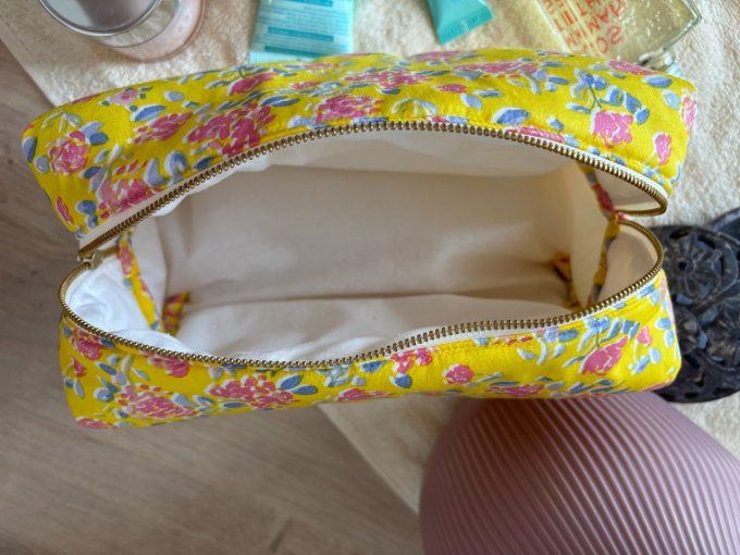 Trousse de toilette Eugénie - Lilas Jaune