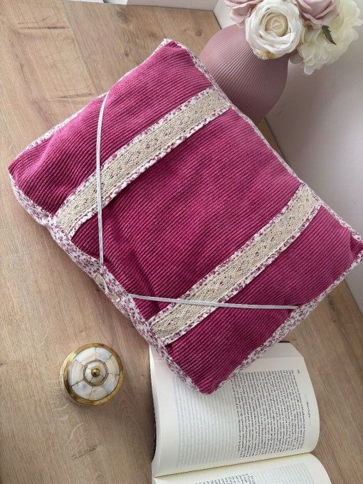 Coussin de lecture Agatha - Douceur rose/Nina 