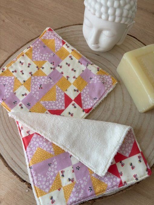 Serviettes soin visage Castille - Patchwork