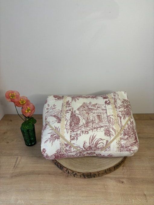 Coussin de lecture Agatha - Histoire paysanne/ Dentelle