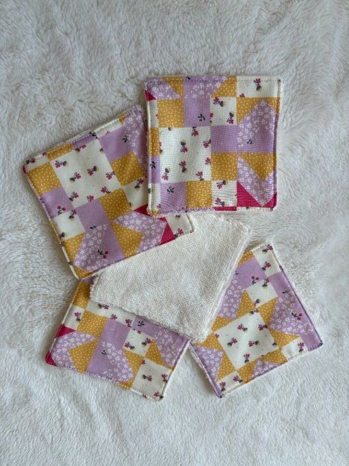 Ensemble de toilette Eugénie - Douceur rose/ Patchwork 